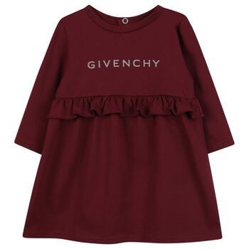 Younger Girls Burgundy Logo Dress