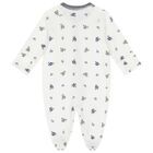 Baby Boys White Polo Bear Babygrow, 1, hi-res