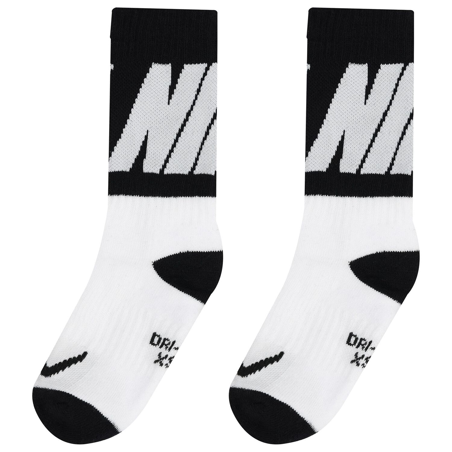 White & Black Logo Socks ( 3-Pack ), 1, hi-res image number null