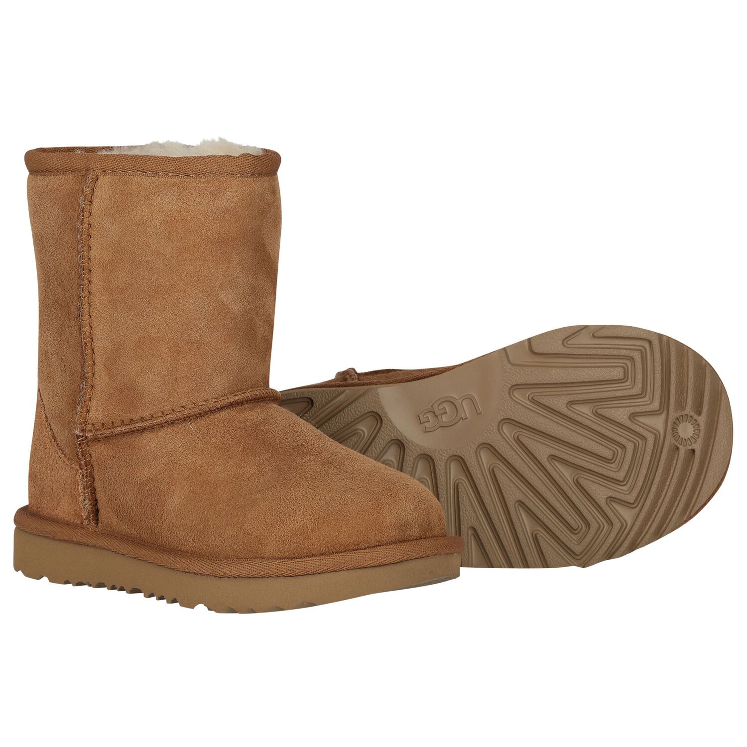 Beige Classic II Suede Boots, 1, hi-res image number null