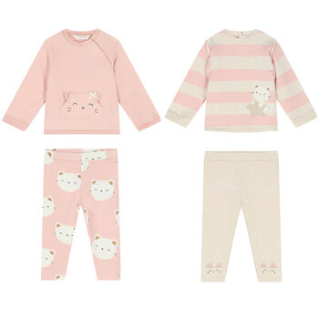 Baby Girls Leggings Set (4 Piece)