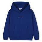 Boys Blue Popcorn Logo Hooded Top, 1, hi-res