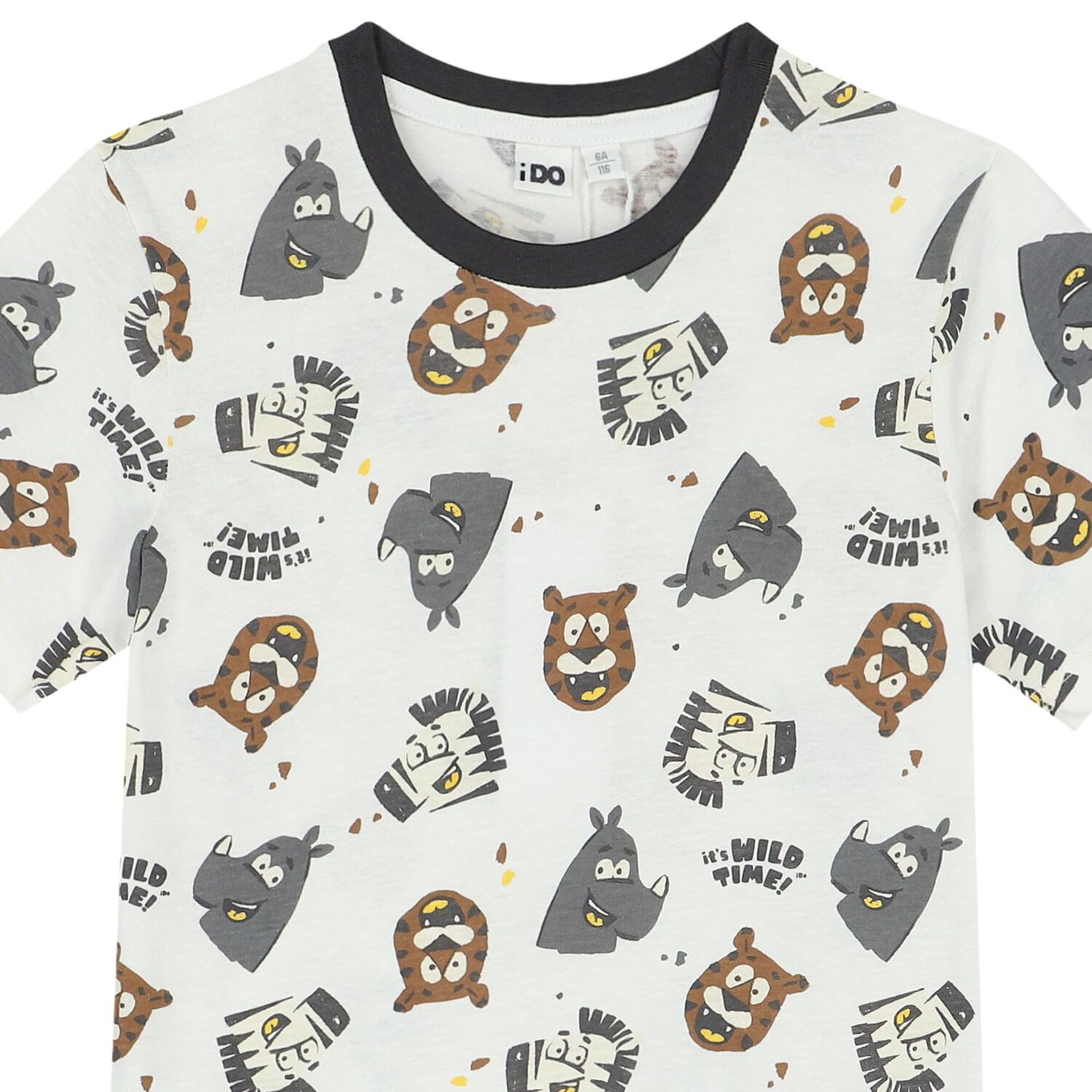 Boys White & Grey Shorts Set, 1, hi-res image number null