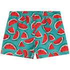Boys Green Watermelon Swim Shorts, 1, hi-res