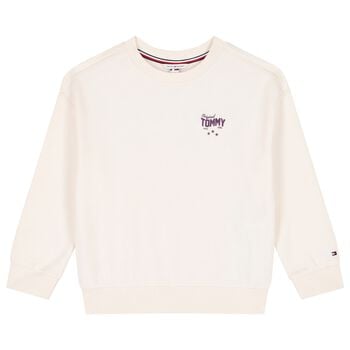 Girls Ivory Logo Sweatshirt