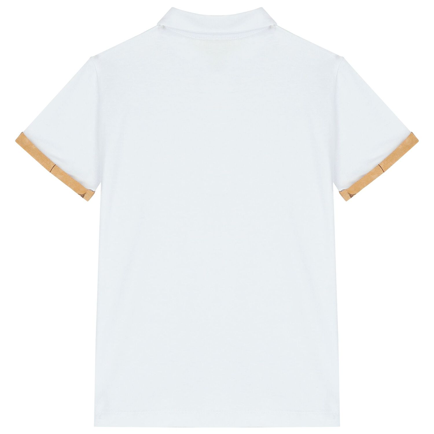 Boys White Geo Map Polo Shirt, 3, hi-res
