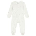 White Teddy Bear Babygrow Set, 1, hi-res
