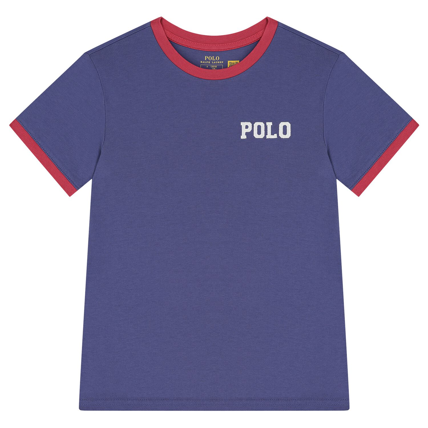 Boys Navy Blue Polo Logo T-Shirt, 1, hi-res