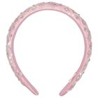 Girls Pink Embellished Headband, 1, hi-res