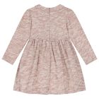 Girls Pink Tweed Dress, 1, hi-res