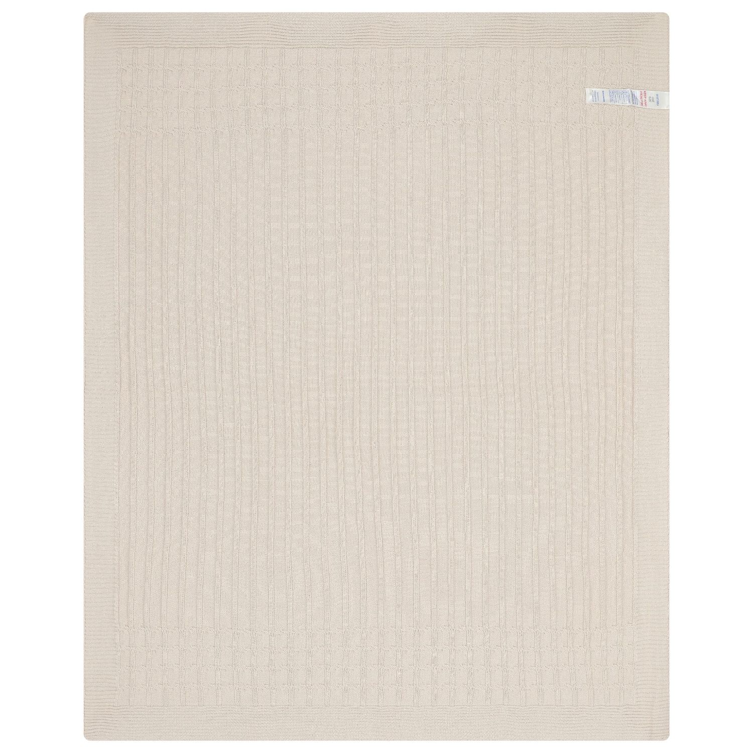 Beige Knit Baby Blanket, 4, hi-res image number null