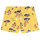 Younger Boys White & Yellow Shorts Set, 1, hi-res