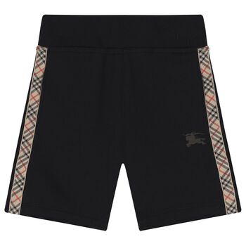 Boys Black EKD Logo Shorts