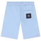 Younger Boys Blue Logo Shorts, 3, hi-res