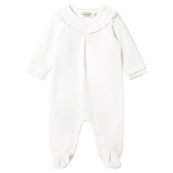 Baby Girls White Clouds Babygrow