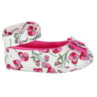 Baby Girls Pink Floral Pre Walker Shoes, 1, hi-res