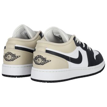 Black, White & Ivory Air Jordan 1 Low Trainers
