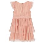 Girls Pink Embellished Tulle Dress, 1, hi-res