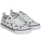 White Logo Trainers, 1, hi-res