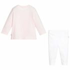 Baby Girls Pink & White Leggings Set, 1, hi-res