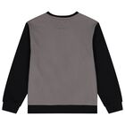 Boys Black & Grey Logo Sweatshirt, 1, hi-res