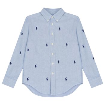 Boys Blue Logo Shirt