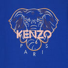 Girls Blue Logo Elephant Dress, 1, hi-res