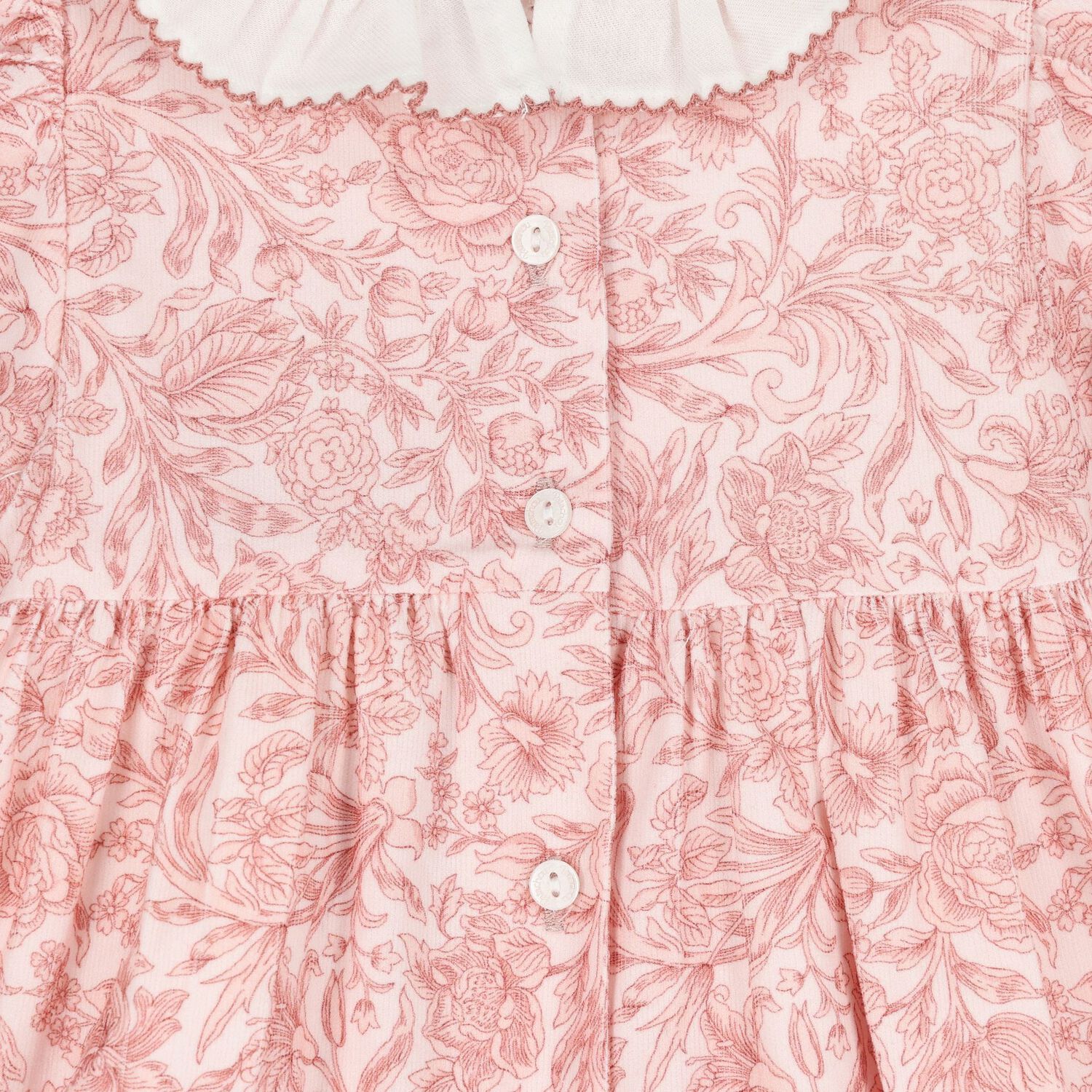 Baby Girls Pink Liberty Dress, 1, hi-res