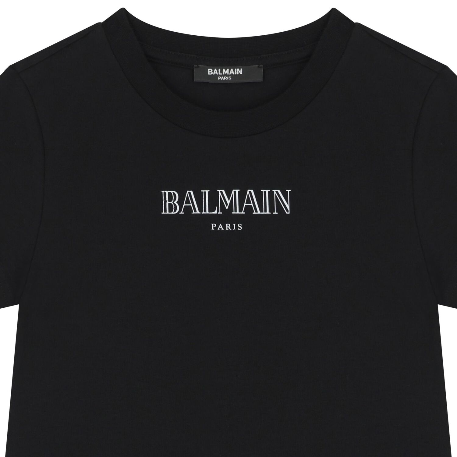 Girls Black Logo Dress , 1, hi-res