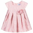 Younger Girls Pink Dress, 1, hi-res