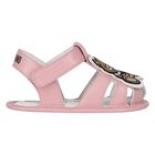 Baby Girls Teddy Bear Logo Sandals, 1, hi-res