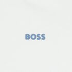 Younger Boys White Logo T-Shirt, 1, hi-res