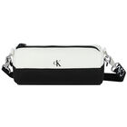 White & Black Logo Bag, 1, hi-res