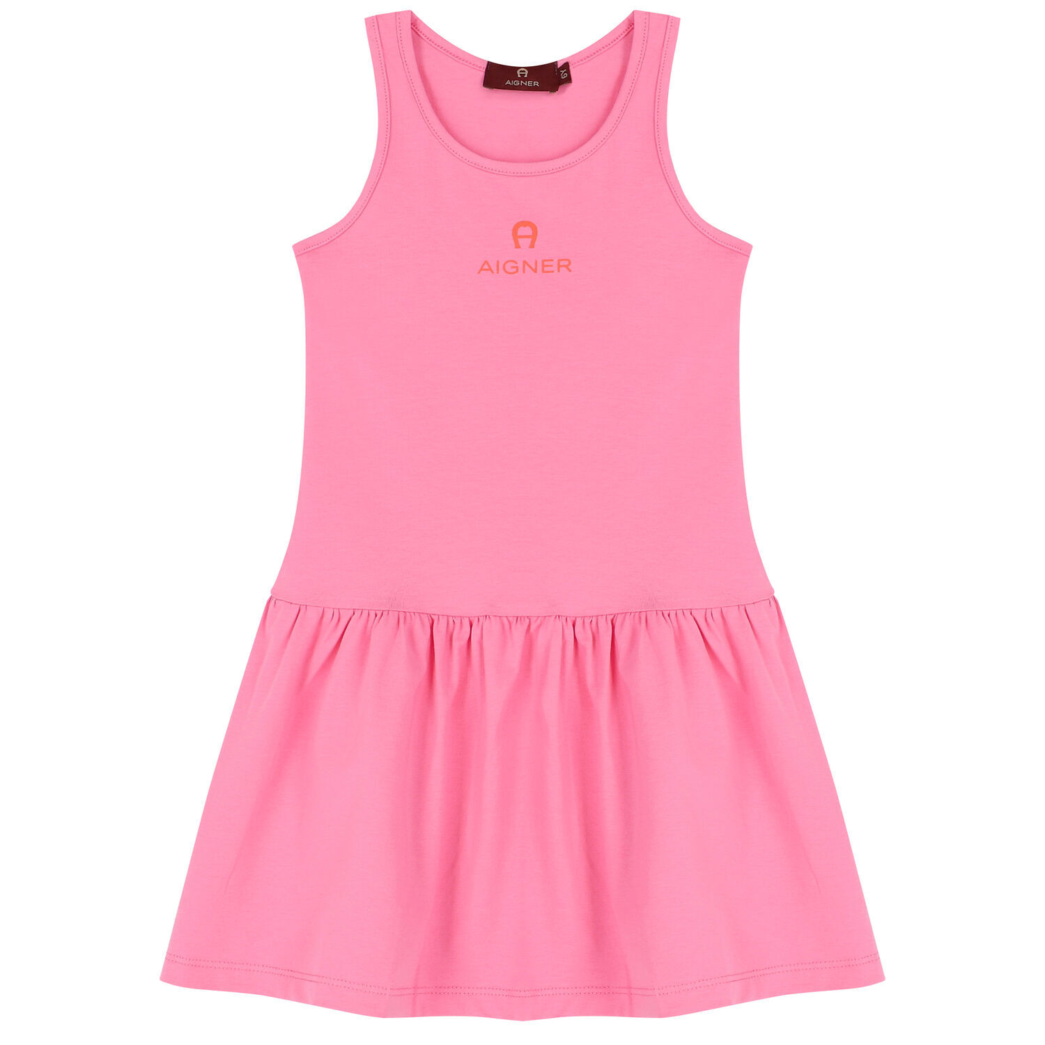Girls White & Pink Logo Dress Set, 1, hi-res