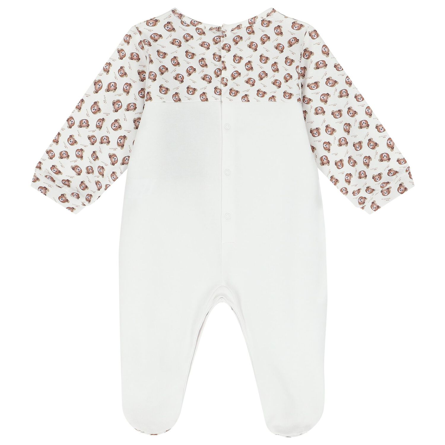 White Logo Babygrow, 1, hi-res image number null