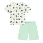 Younger Boys Ivory & Green Star Wars Shorts Set, 1, hi-res