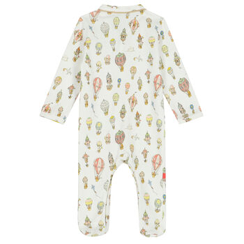 Ivory Hot Air Balloons Babygrow