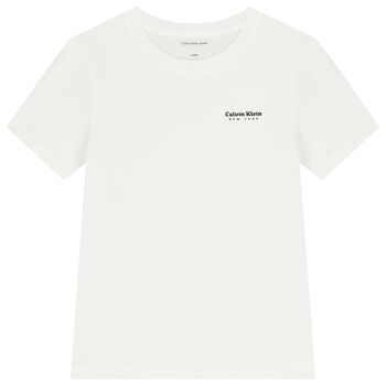 Boys White Logo T-Shirt