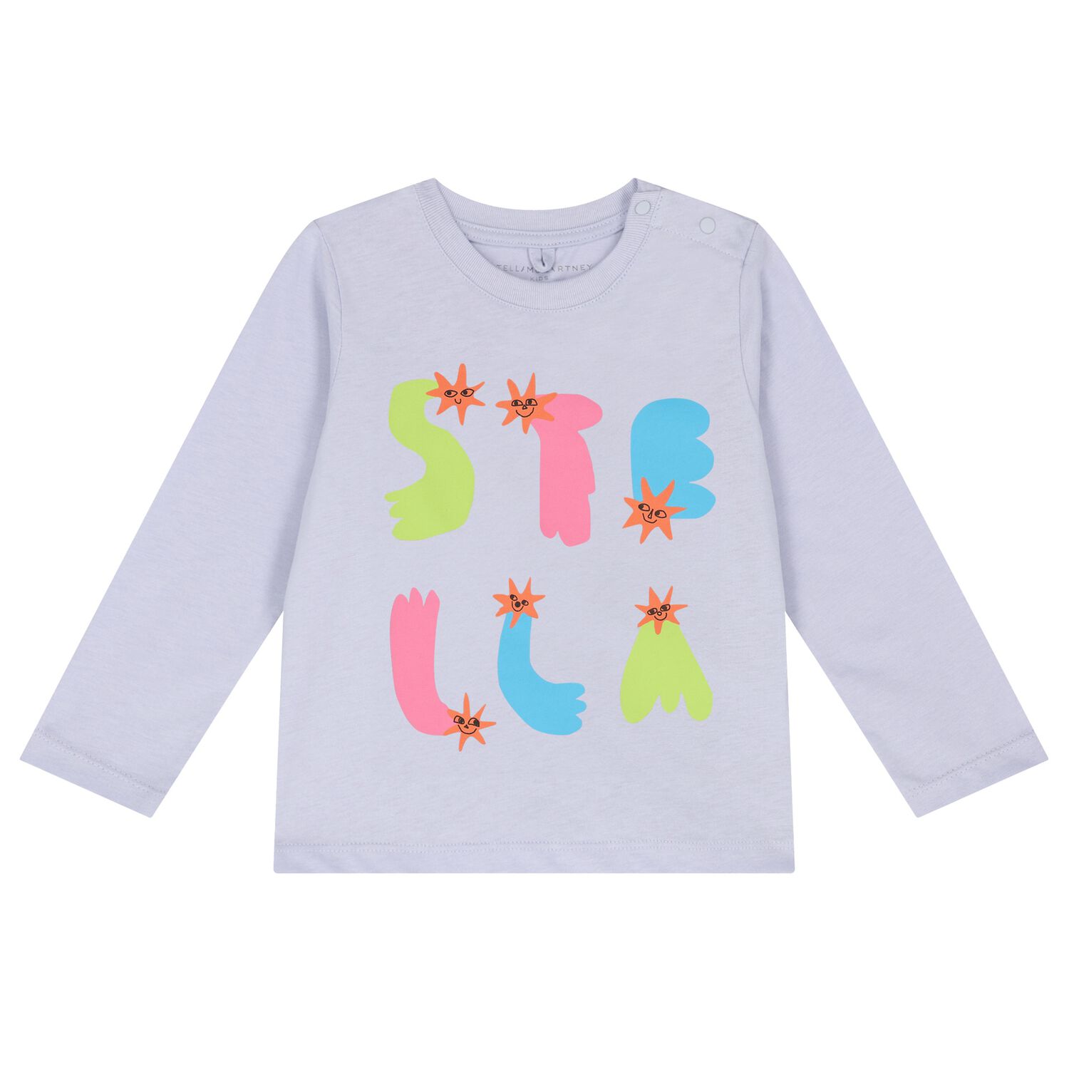 Younger Girls Lilac Logo Long Sleeve Top, 1, hi-res image number null