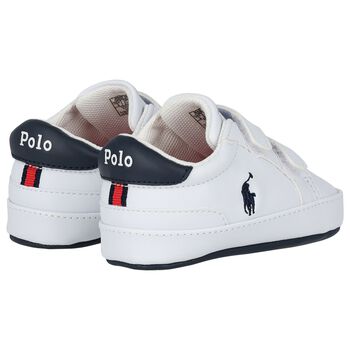 Baby Boys White Logo Trainers