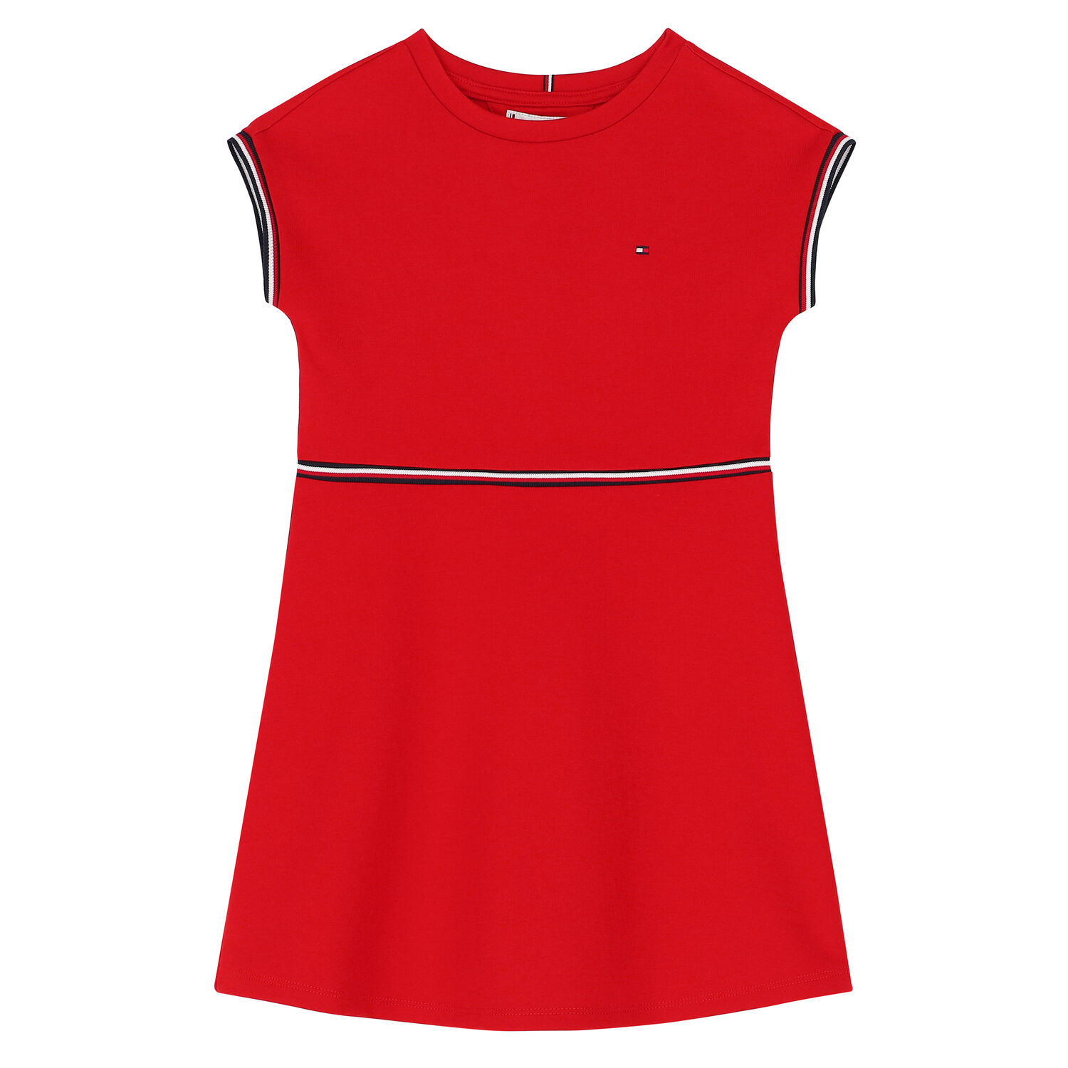 Girls Red Logo Dress, 2, hi-res