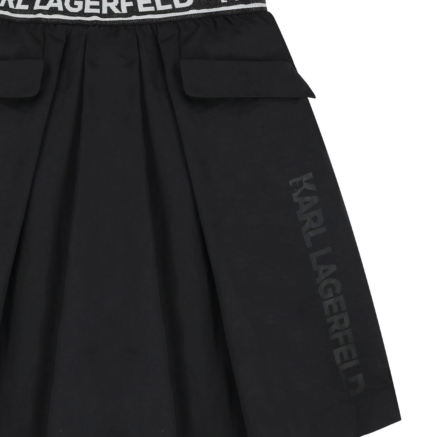 Girls Black Logo Skirt, 1, hi-res image number null