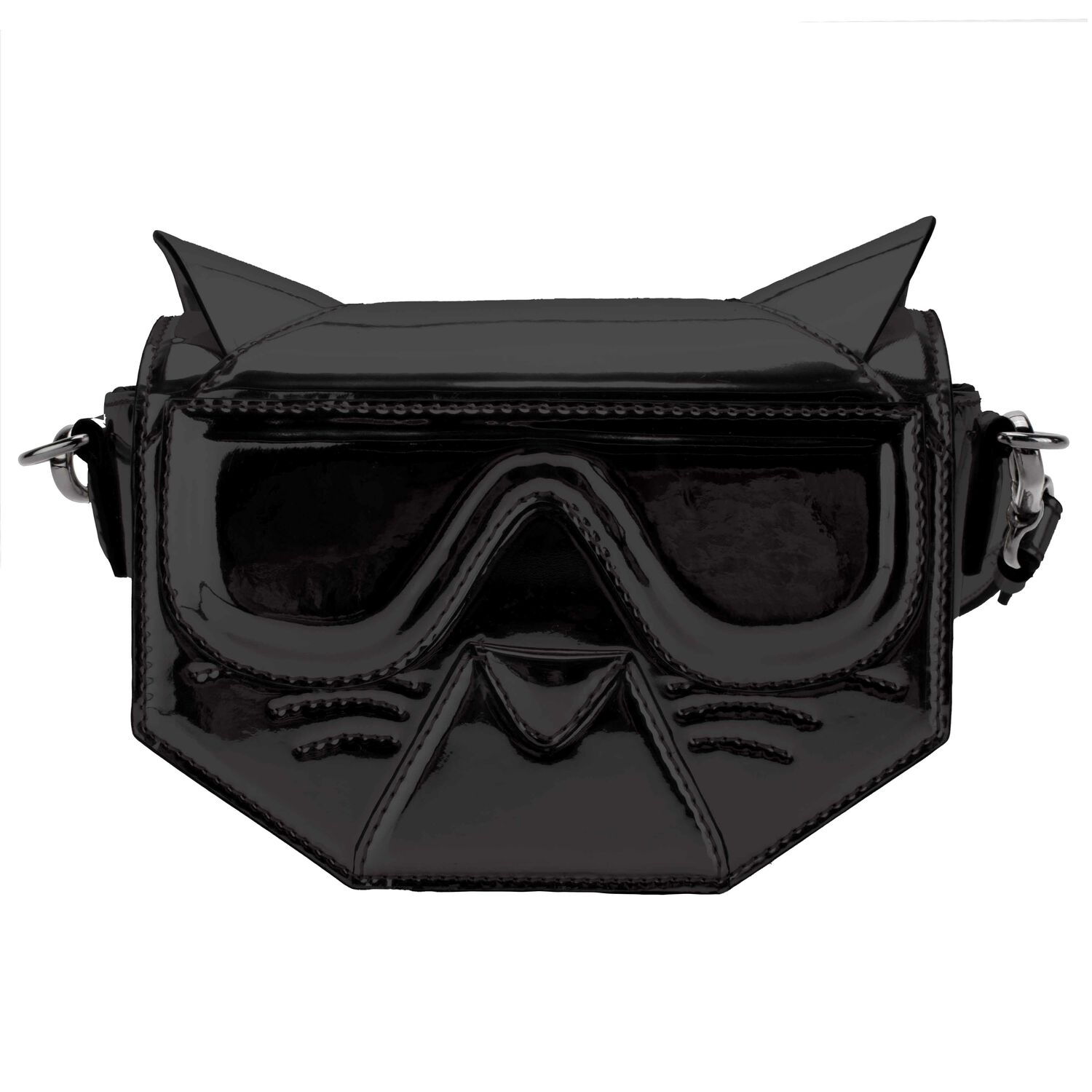 Girls Black Choupette Handbag, 2, hi-res