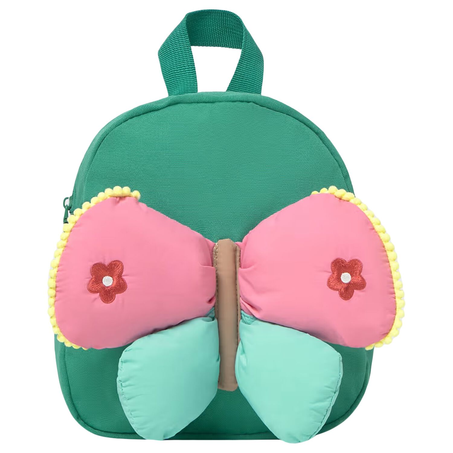 Younger Girls Green & Pink Butterfly Backpack, 1, hi-res