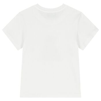 White Teddy Bear Logo T-Shirt