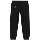 Boys Black Logo Joggers, 1, hi-res