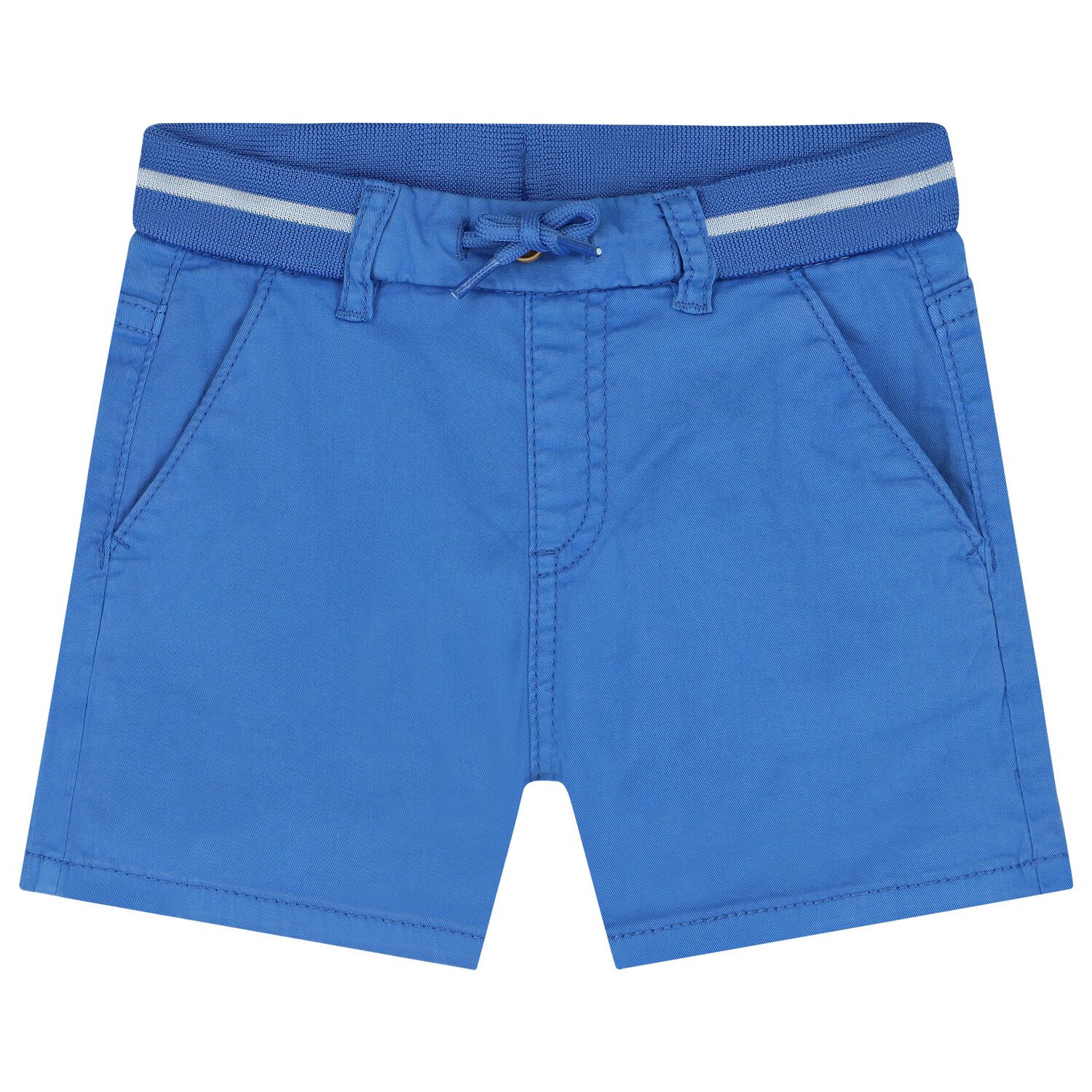 Younger Boys Blue Shorts, 1, hi-res