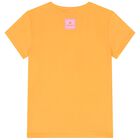 Girls Orange Logo Hearts T-Shirt, 2, hi-res