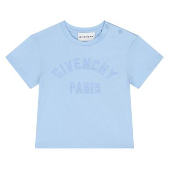 Younger Boys Blue Logo T-Shirt