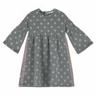 Girls Black & White Glitter Dress, 1, hi-res